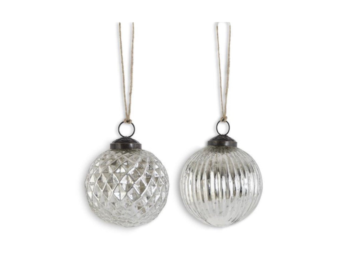 light blue mercury glass ornaments